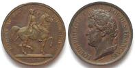 Frankreich - Medaillen DUC D'ORLEANS PRINCE ROYAL 1842 LOUIS PHILIPPE I par Barre cuivre 27mm -