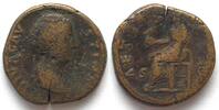 Roman Imperial FAUSTINA Sen. (+141). Wife of Antoninus Pius. AE Sestertius, after 141 AD -