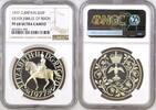 G.BRITAIN S25P UK 25 Pence 1977 SILVER JUBILEE ELIZABETH II silver NGC PF 68 UC -