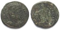 Roman Imperial HELENA (+328 AD). Mother of Constantine I. AE Follis, STR Crescent, Trier mint -