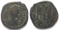 Roman Imperial JUSTIN I (518-527). AE Follis, CON Δ, Constantinople mint, 4th officina -