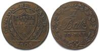 Schweiz - Waadt Swiss VAUD Batzen 1805 bold 1 variety billon VF -