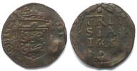 Niederlande - Friesland Netherlands FRIESLAND Duit 1605 copper VF -