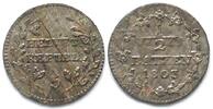 Schweiz HELVETIAN REPUBLIC 1/2 Batzen 1803 billon SCARCE DATE! UNC!!! -