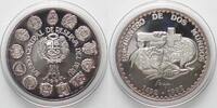 Peru PERU Nuevo Sol 1991 Discovery IBERO-AMERICA silver Proof SCARCE! -