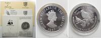Jersey RRR! ERROR - JERSEY 2 Pounds 1987 Pink Pigeon WWF silver Proof -