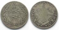 Ägypten EGYPT 5 Qirsh AH 1293/27 W (1901) ABDUL HAMID II silver KEY DATE! aVF -