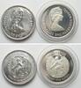 Mauritius MAURITIUS. 2 x 25 Rupees 1977, Silver Jubilee, Elizabeth II, silver, PL & Proof -