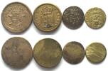 Italien - Münzgewichte ITALY 4 Coin weights 18th cent. brass -