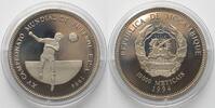 Mosambik MOZAMBIQUE - PATTERN 10000 Meticais 1994 SOCCER Cu-Ni Proof SCARCE! -