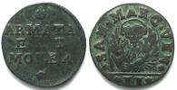Dalmatien & Albanien VENICE. Gazetta (2 Soldi) ND(1688-91), Armata et Morea, copper, AU -
