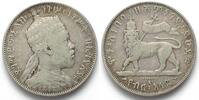 Äthiopien ETHIOPIA 1/2 Birr EE 1889 (1897) MENELIK II silver VF -