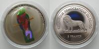 Kongo - Kinshasa CONGO 5 Francs 2004 Quetzal bird WILDLIFE PROTECTION Cu-Ni HOLOGRAM -