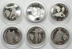 Togo TOGO. Complete Set 6 x 250 Francs 2010, Soccer World Cup, silver, VERY RARE! -