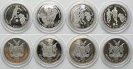 Namibia NAMIBIA. Complete Set 4 x 10 $ 2009 FOOTBALL WORLD CHAMPIONSHIP silver RARE! -