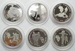 Togo TOGO. Complete Set 6 x 250 Francs 2010, Soccer World Cup, silver, VERY RARE! -