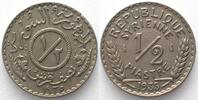 Syrien SYRIA 1/2 Piastre 1935 Ni-Brass AU! -