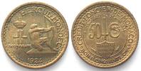 Monaco MONACO. 50 centimes 1924 LOUIS II Alu-Bro UNC!!! -