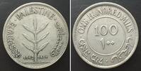Palästina PALESTINE 100 Mils 1942 silver VF-XF -