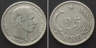 Dänemark DENMARK 25 Ore 1900/800 CHRISTIAN IX silver VF -