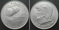  1991 Russland - Medaillen UdSSR Medaille (1991) VOSTOK / GAGARIN FIRST MAN IN SPACE Titan 40mm stgl