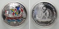Sahara SAHARAWI ARAB D.R. 1000 Pesetas 1997 Nordic Dromon HISTORIC SHIPS silver COLORED -