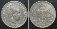 Portugal PORTUGAL 500 Reis 1892 CARLOS I silver UNC-!!! -