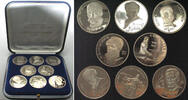 Russland RUSSIA USSR. Last BANK FOR FOREIGN TRADE 1 Rouble Copper-Nickel 8 Coin set, RARE -