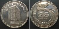 Guatemala GUATEMALA Medal 1971, 25th Anniversary of BANCO DE GUATEMALA silver 39mm -