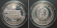 Bulgarien BULGARIA 20 Leva 1988, BULGARIAN RAILWAYS, silver, Proof -