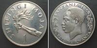 Tansania TANZANIA 1 Shilingi 1966 Cu-Ni Proof -