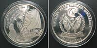 Sahara SAHARAWI. 500 Pesetas 1990, SAILING SHIP, silver, Proof -
