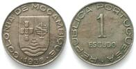Mosambik PORTUGUESE MOZAMBIQUE 1 Escudo 1936 Cu-Ni AU! -