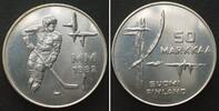 Finnland FINLAND 50 Markkaa 1982 ICE HOCKEY WORLD CHAMPIONSHIP silver UNC -