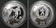 Bulgarien BULGARIA 25 Leva 1990 Cross-Country OLYMPICS silver Proof -