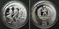 Bulgarien BULGARIA 25 Leva 1990 Runners OLYMPICS silver Proof -