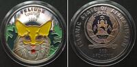 Afghanistan AFGHANISTAN 500 Afghanis 1996 Lynx FELIDAE silver multicolor Proof RARE!!! -