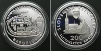 Slowakei SLOVAKIA 200 Korun 2004, Bardejov, UNESCO WORLD HERITAGE, silver Proof -