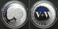 Tschechische Republik Kronen CZECH REPUBLIC. 200 Korun 2005, Jan Werich and Jiri Voskovec, silver Proof -