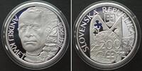 Slowakei SLOVAKIA 200 Korun 2008, Andrej Kmet, silver Proof -