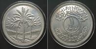 Irak IRAQ. Dinar 1972, 25th Anniversary of the Central Bank, silver, Proof, RARE! -