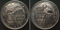 Albanien ALBANIA 5 Leke 1988 FIRST RAILROAD Cu-Ni BU -