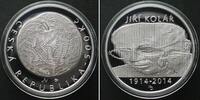 Tschechische Republik Kronen CZECH REPUBLIC. 500 Korun 2014, JIRI KOLAR, silver, Proof -