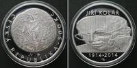 Tschechische Republik Kronen CZECH REPUBLIC. 500 Korun 2014, JIRI KOLAR, silver, Proof -