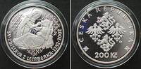 Tschechische Republik Kronen CZECH REPUBLIC. 200 Korun 2002, Saint Zdislava of Lemberk, silver Proof -