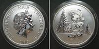 Niue NIUE 2 $ 2019, Mickey Mouse, Christmas, DISNEY, silver 1 oz -