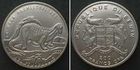 Benin BENIN 200 Francs 1994 Prehistoric Animals ACANTHOPHOLIS Ni plated steel SCARCE! -
