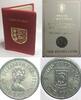 Jersey JERSEY 1 Pound 1984 St. Saviour PARISH EMBLEMS Nickel-Brass in folder -