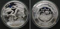 Liberia LIBERIA 20 Dollars 2000 Lunar YEAR OF THE DRAGON silver Proof SCARCE! -