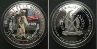 Sahara SAHARAWI ARAB D.R. 1000 Pesetas 1997 Armstrong MOON LANDING Cu-Ni Proof -